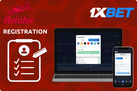 Registration in Aviator Game 1xBet